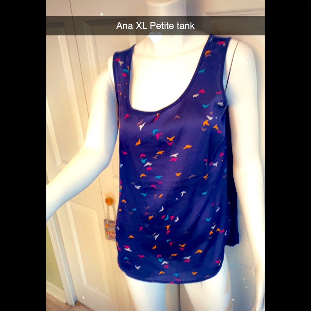 Flying birds silky tank